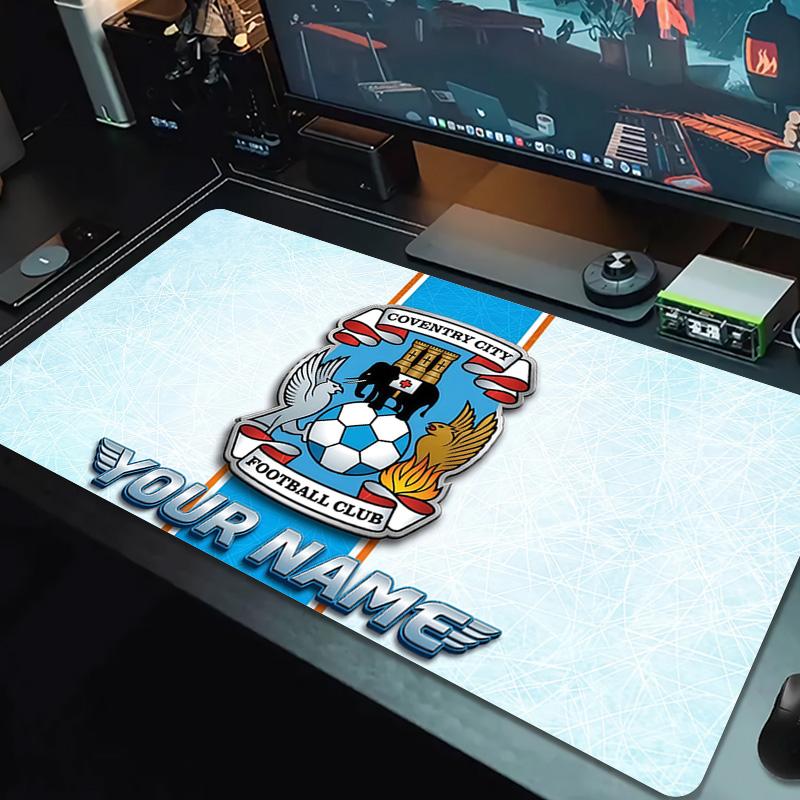 Coventry City Football Club Print Cushion Non-slip Laptop Tablet Big Mousepad XXL Mat Mini PC Playmat With Lock edge