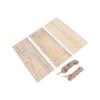 3 Pack Wooden Wall Shelf Set Floating Shelves for Bedroom Bathroom Kitchen Storage   with Rope Easy Installation Holds Wall Hanging Rack
