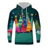 Christmas Print Loose Men's Hoodie