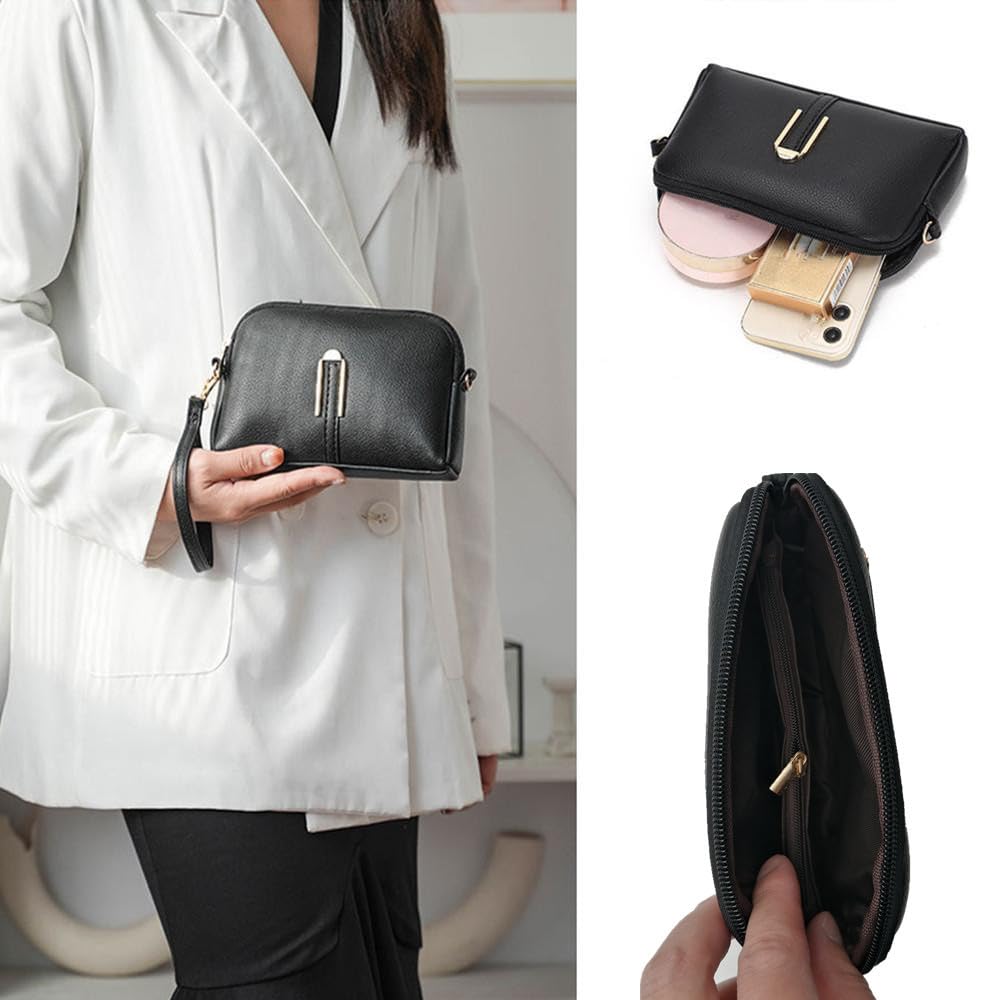 Lawnspet Damen Kleine Umhängetasche mit Smartphone-Tasche, Smartphone-Umhängetasche, Smartphone-Tasche, Smartphone-Umhängetasche, Mini-Tasche, Leicht,