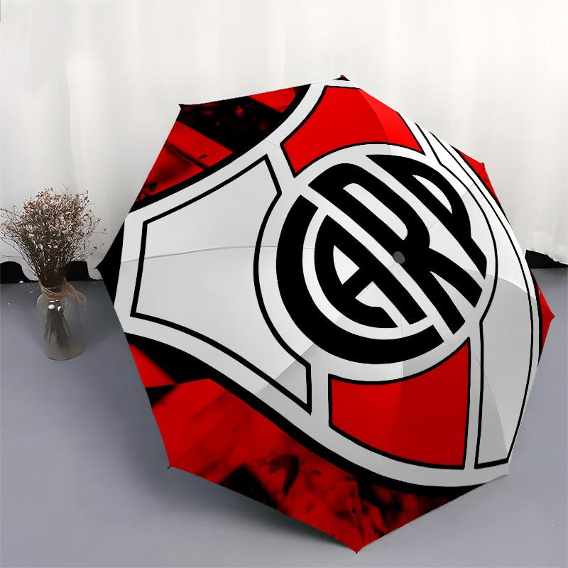 River Plate Logo- Automatic Opening and Closing, 8-rib Structure Portable Umbrella, Suitable for Men and Women in All Seasons - Perfect Gift