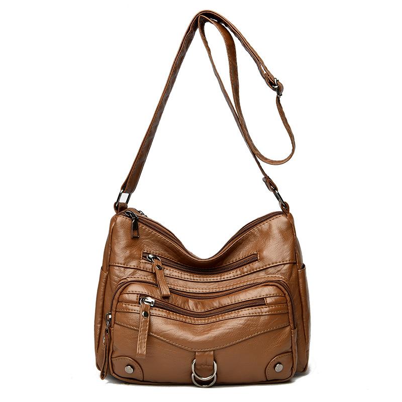 Multi-pocket Commuting Class Women's Bag Soft Leather Bag One-shoulder Crossbody Bag Women's Backpack Tote Bag Women's Bag