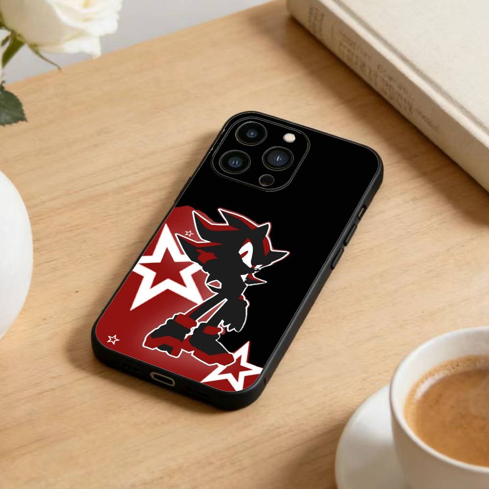 G-Shadow the Hedgehog Phone Case For iPhone 17 16 15 14 13 12 Max Plus Silicone Black Cover