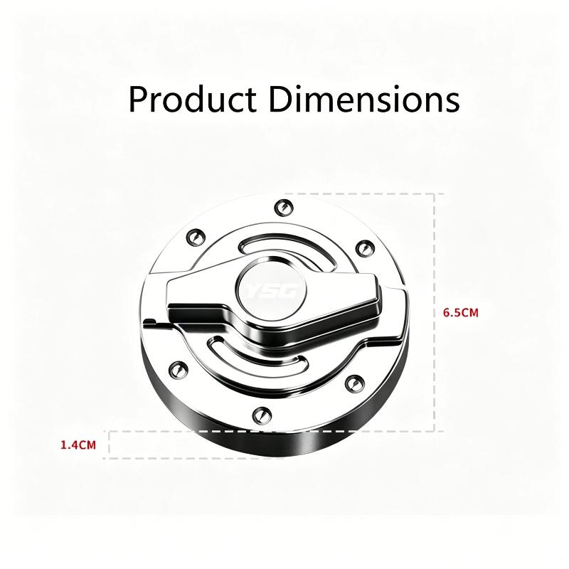 1Pcs Universal Cnc Aluminum Alloy Fuel Tank Cap For Motorcycle With Tightening Hex Screws And Wrenches