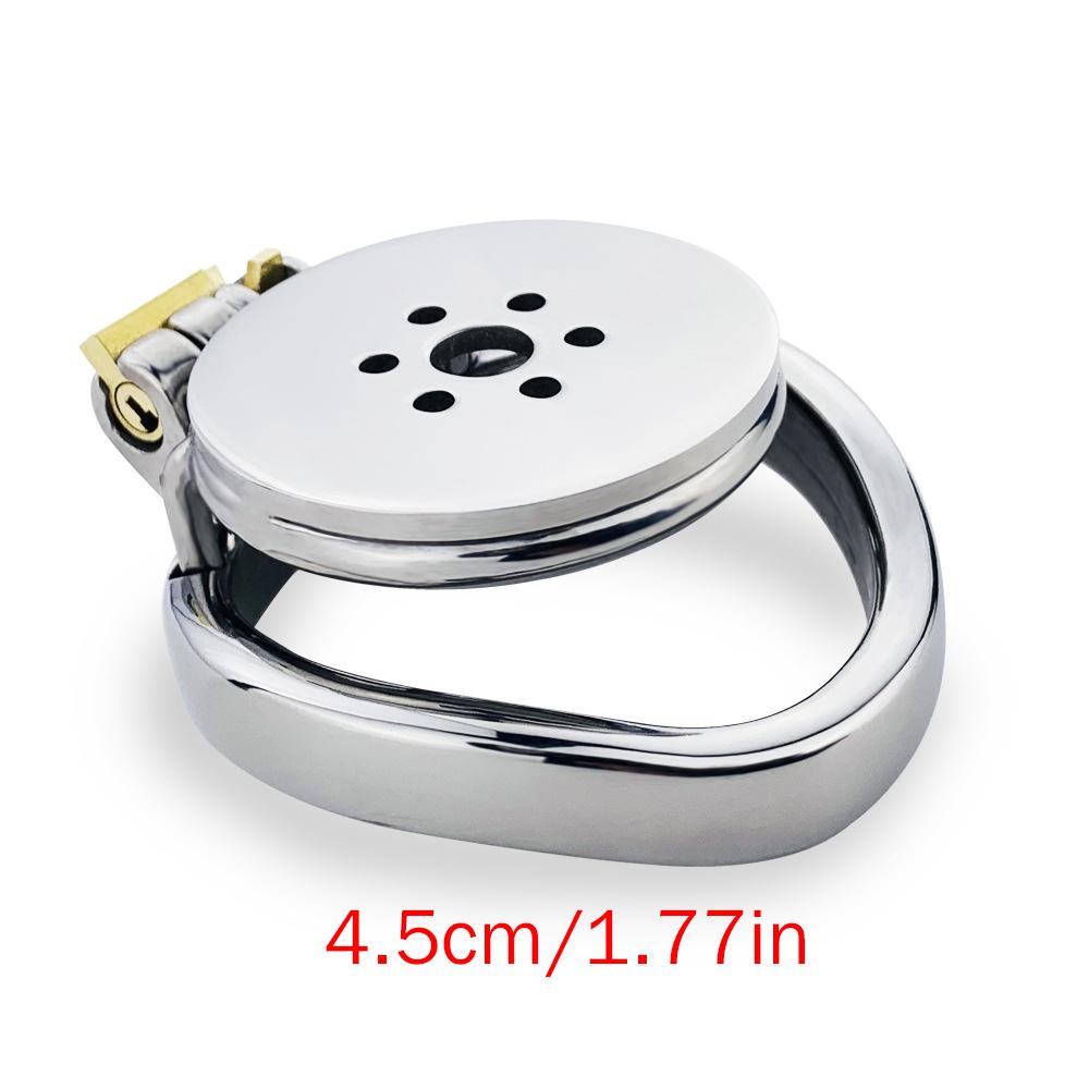 Disc Flat CB Lock Metal Chaste Device Adult Sex Toys Penis Cage Cock Ring Slave Urethral Chastity BDSM