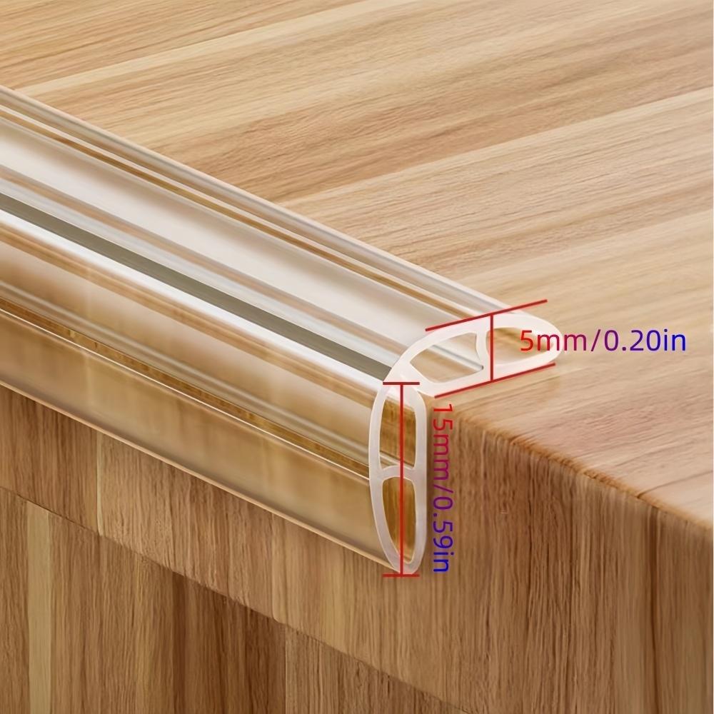 

1PC 1m/2m Transparent Anti-collision Strip Table Edge Protection Strip Furniture Corner Protection Bumper Tape Wall Corner 1m