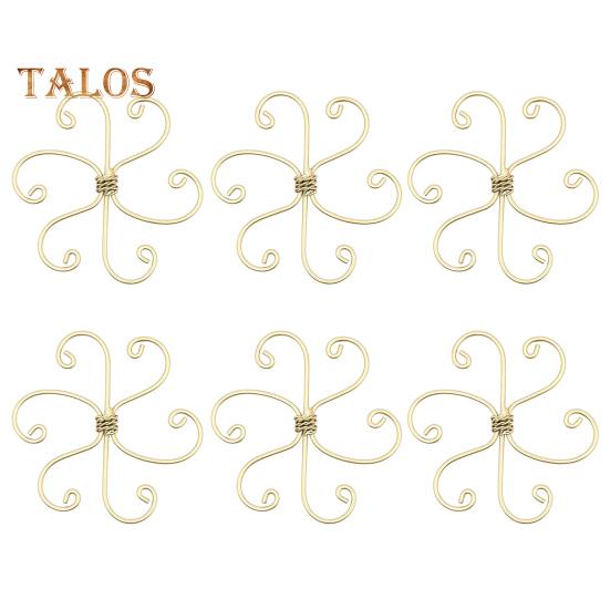 

6 шт. держателей для стеблей растений, металлическая опора для растений Monstera, универсальный набор бамбуковых зажимов для вьющихся растений, бонсай, для помещений и улицы 6pcs