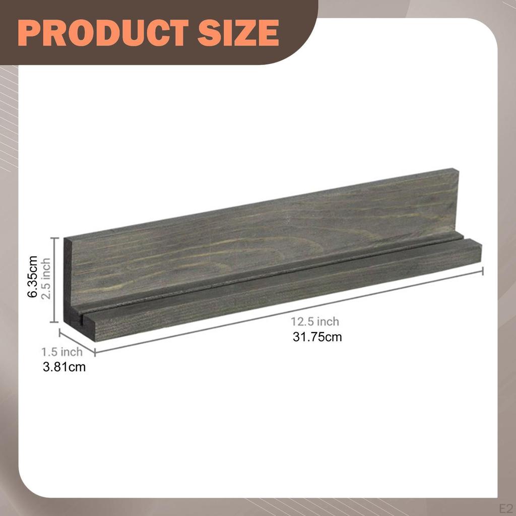 Herausforderung Halter Organizer Wandhalterung Holz Einzelreihe s Regal Schwebend für Büro Sammler