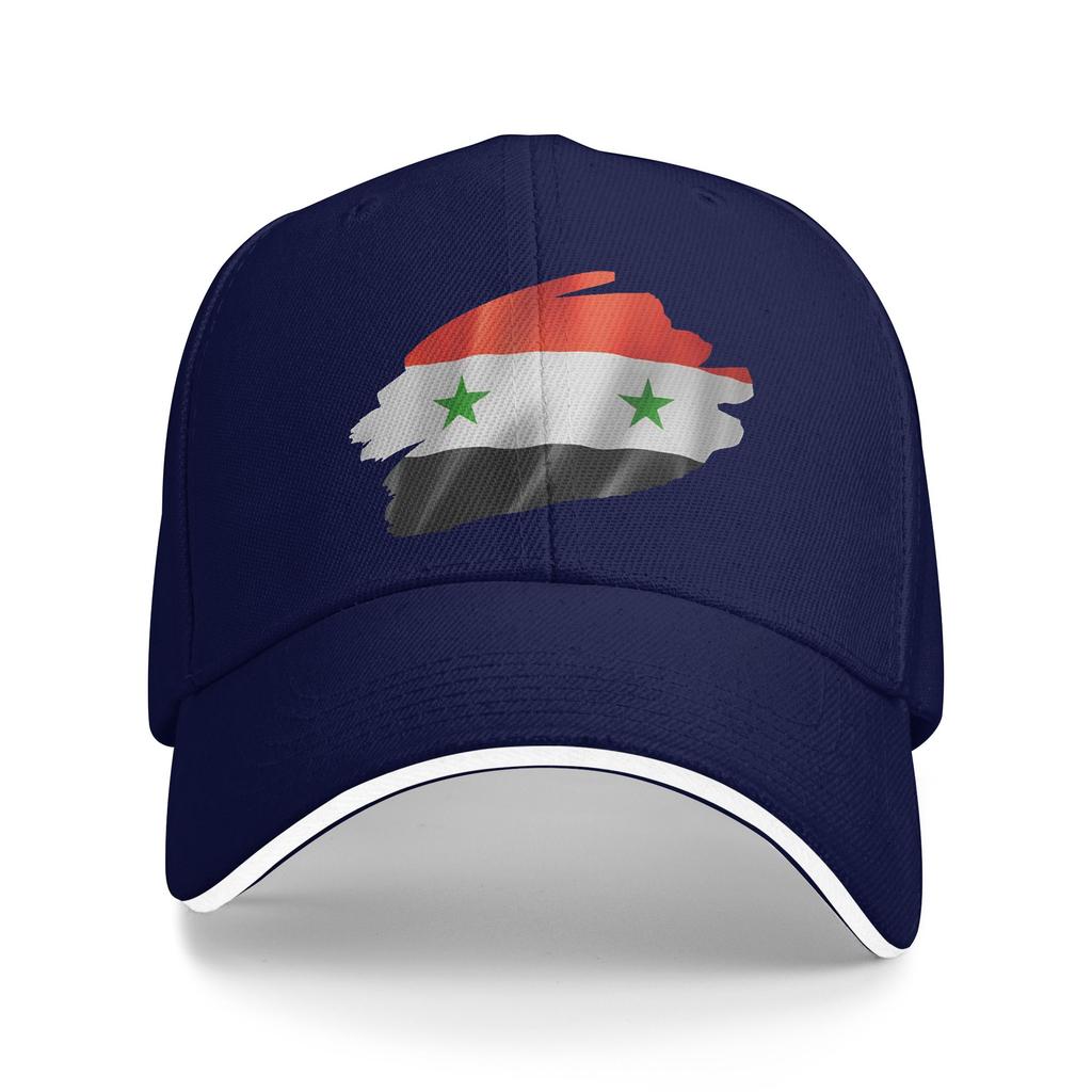 Syrian Flag Brush Style Baseball Cap Female Male Custom Logo Trucker Hat Summer Fashion Outdoor Sports Sun Snapback Cap
