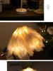 New Year Girl Table Lamp - Trendy Night Light, Birthday Gift, Room Decoration, Feather Lamp