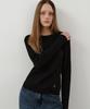 Wednesday Oasis For Woman Relaxed Basic Long Sleeve Knit_Black(Wc25-Kn58)