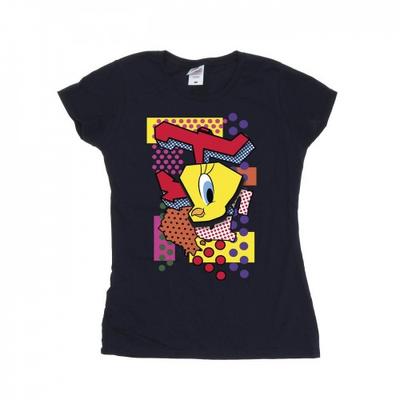 Camiseta feminina/senhora Tweety Pop Art de algodão