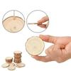 10Pcs/set Christmas Natural Color Wood Slices Round Log Discs for Arts & Crafts Home Hanging Event Decorations(not Include Rope)