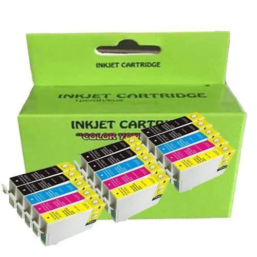 Cartouche d'encre - EPSON - T0715 T0711-T0714 - Compatible - Pack de 10 - Jet d'encre