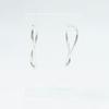Great TIFFANY&Co. Pierce Open Heart Medium Hoops for both ears Silver AG925 Women Used