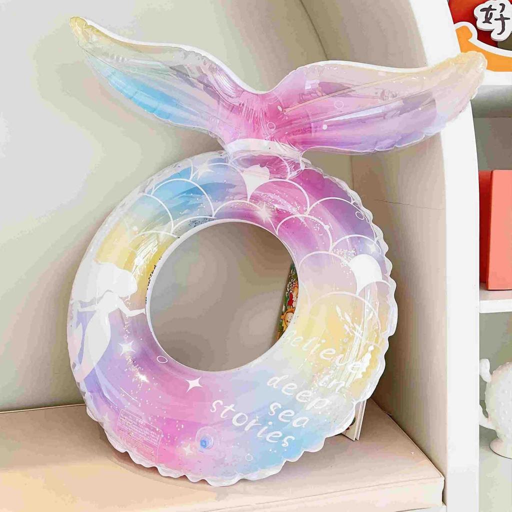 Float for Adults 90cm Float Stylish Cute Mermaid Float Strong Buoyancy Stylish For Water Play Swimming Beach Sunbathing Summer Vacation Heat