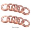 10Pcs/Set Washer Anti-corrosion Round Oil High Strength Plug Drain Crush Washers OE:1102601M02 for NISSAN