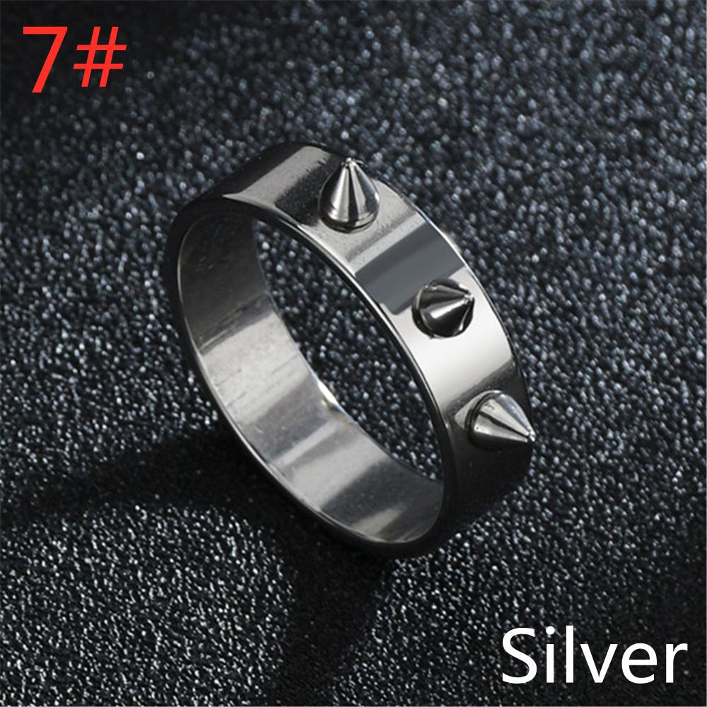 Schmuck Hip Hop Biker Rock Nieten Punk Ringe Herrenringe Edelstahl