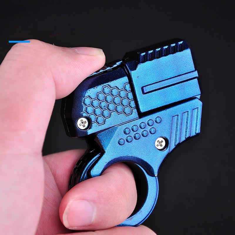 Legierung Mini Ring Pistole Modell Shell Werfen Weiche Kugel Spielzeug Pistole Goldene Finger Blaster Dekompression Spielzeug Für Jungen Erwachsene