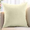 Large Cushion Cover Supersoft Corduroy Pillow Case Striped Decorative Pillow Cover For Bed Couch Sofa Spring Home Decor