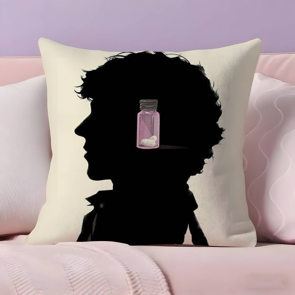 Classic TV S-Sherlock H-Holmes Pillow Case Ultra Soft Skin Friendly Fabric Cloud Like Comfort & Concealed Zipper