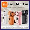 Xiaomi Portable Mini Fan Handheld Small Fan 5 Speed 3000mAh USB Rechargeable LED Display 180° Rotatable Clip Cooling Turbo Fans