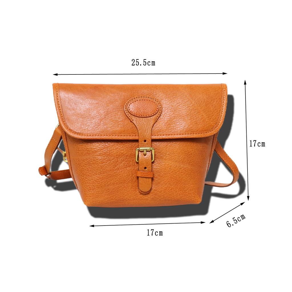 Johnature Retro Texture Women's Bag Genuine Leather Versatile Commuter Shoulder Crossbody Bag