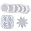 New Fashion Star Sun Moon Silicone Resin Molds Jewelry Ornaments DIY Handmade Mold Epoxy Resin Molds Silicone Mould