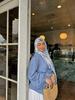 Malaysian headscarf scarf, high quality breathable fashion printed flower silk scarf