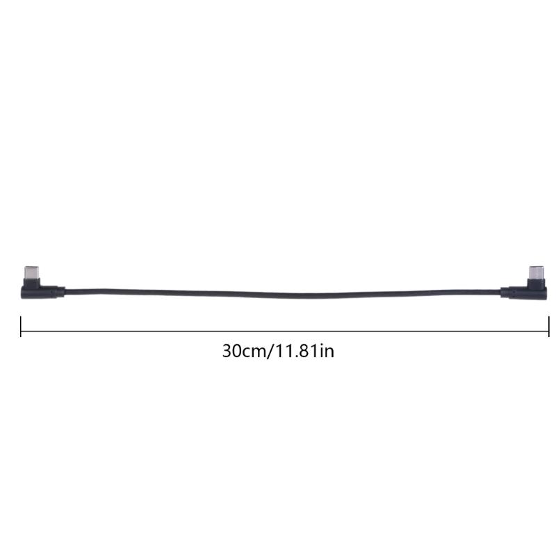 90 Degree USB 3.1 Type C to Type C Cable 40W Angled 3.1 USB Type C Male Extension Cable Supports Charging,Data