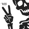 Switch Plate Decoration Funny Skeleton Sticker, Waterproof Light Decals, Self Adhesive Decor Decals Wall Art Decor, Removable for Bedroom Living Room