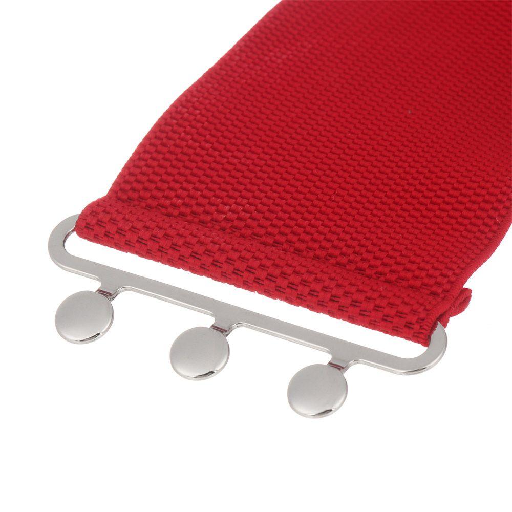 Women Casual Stretch Ladies Metal Buckle Waistband Dress Cummerbands Waist Band Wide Elastic Belt Fashion Accessory