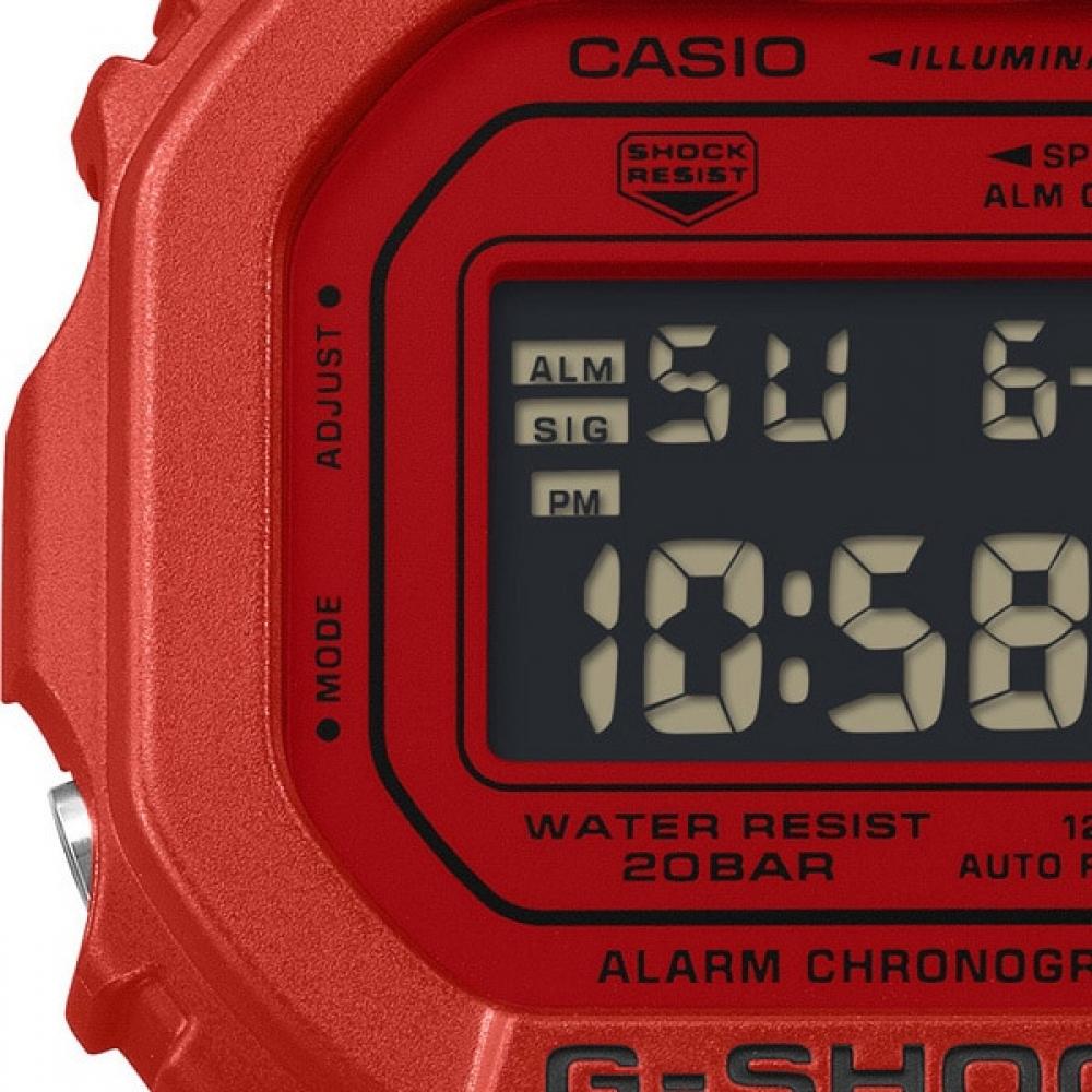 Casio G Shock  G Shock  Iconic Red Series Dw 5600rrb 4jf