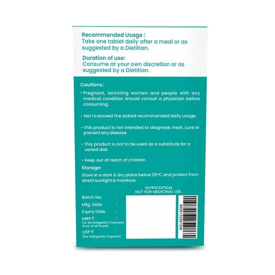 DR. MOREPEN Omega 3 Fish Oil with 300mg EPA & DHA | 500mg | High Potency Fish Oil 60 Softgels (Pack of 1)