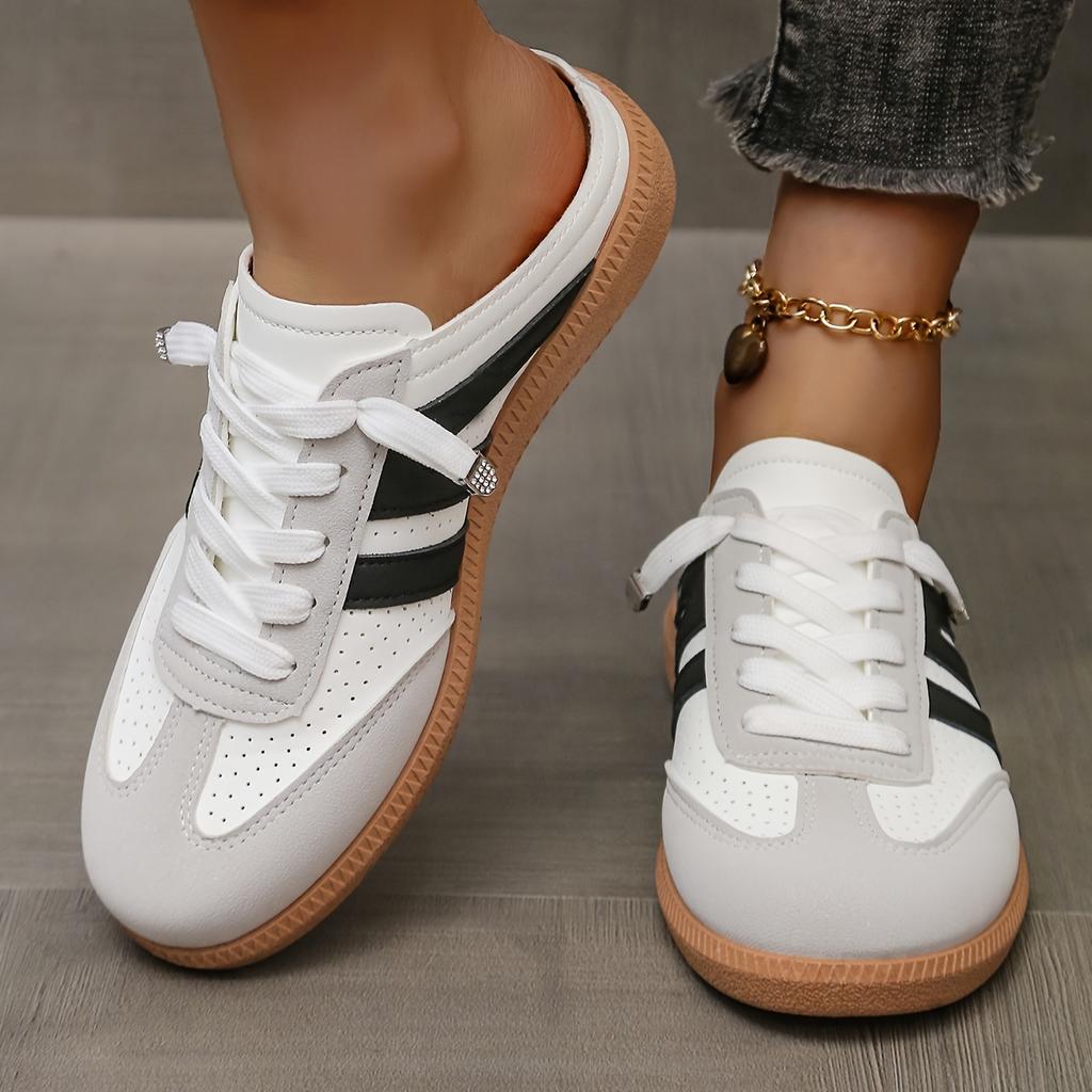 Damskie casualowe wsuwane półkapcie z odkrytymi palcami