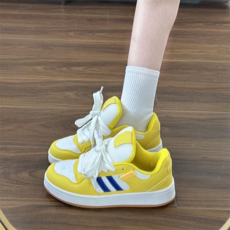 

Корейская версия нишевых кед на низкой подошве, женские, лето 2025, новые, универсальные кеды, модные спортивные кроссовки для пары в стиле ins 40 жёлтый