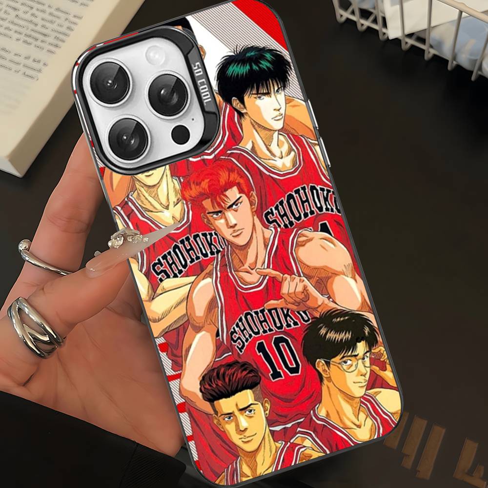 Japanese S-SLAM D-DUNK Phone Case For IPhone 17 16 Plus Pro Max 15 14 13 12 11 Matte Colorful Covers