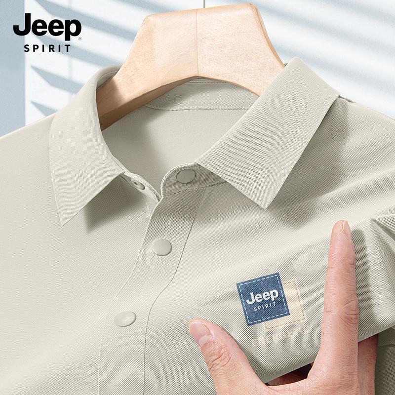 JEEP SPIRIT Men's Ice Silk Quick-Dry Polo Shirt