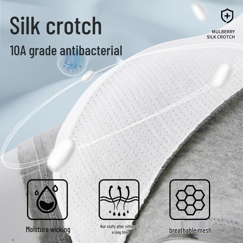 Nanjiren Men's Plus Size Cotton Boxer Briefs 3-Pack