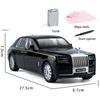 1/20 Scale Phantom Diecast Car Model Toy, Pull Back Toy Vehicle with Sound and Light for Kids Toddler Boys Girls Gift Collection