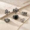 Men's Retro Punk Hip Hop Ring - Unique Design Jewelry Accessory