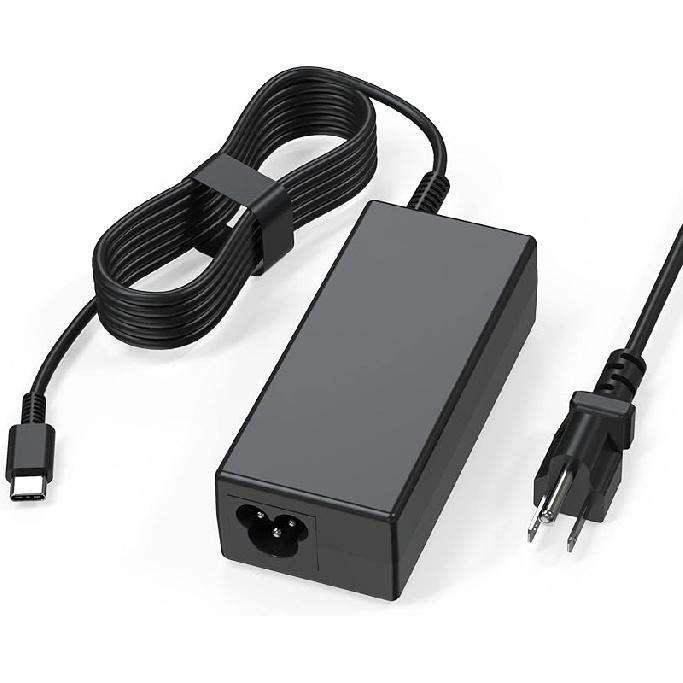 USB C Laptop Charger, 65W Chromebook Charger Compatible with HP Lenovo Dell Asus Acer Samsung Google Chromebook Fast Charger Type C