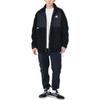 New Balance Velvet Jackets Men's Black Stand Collar Moderate (Unisex) Velvet Jackets AMJ23326 BK