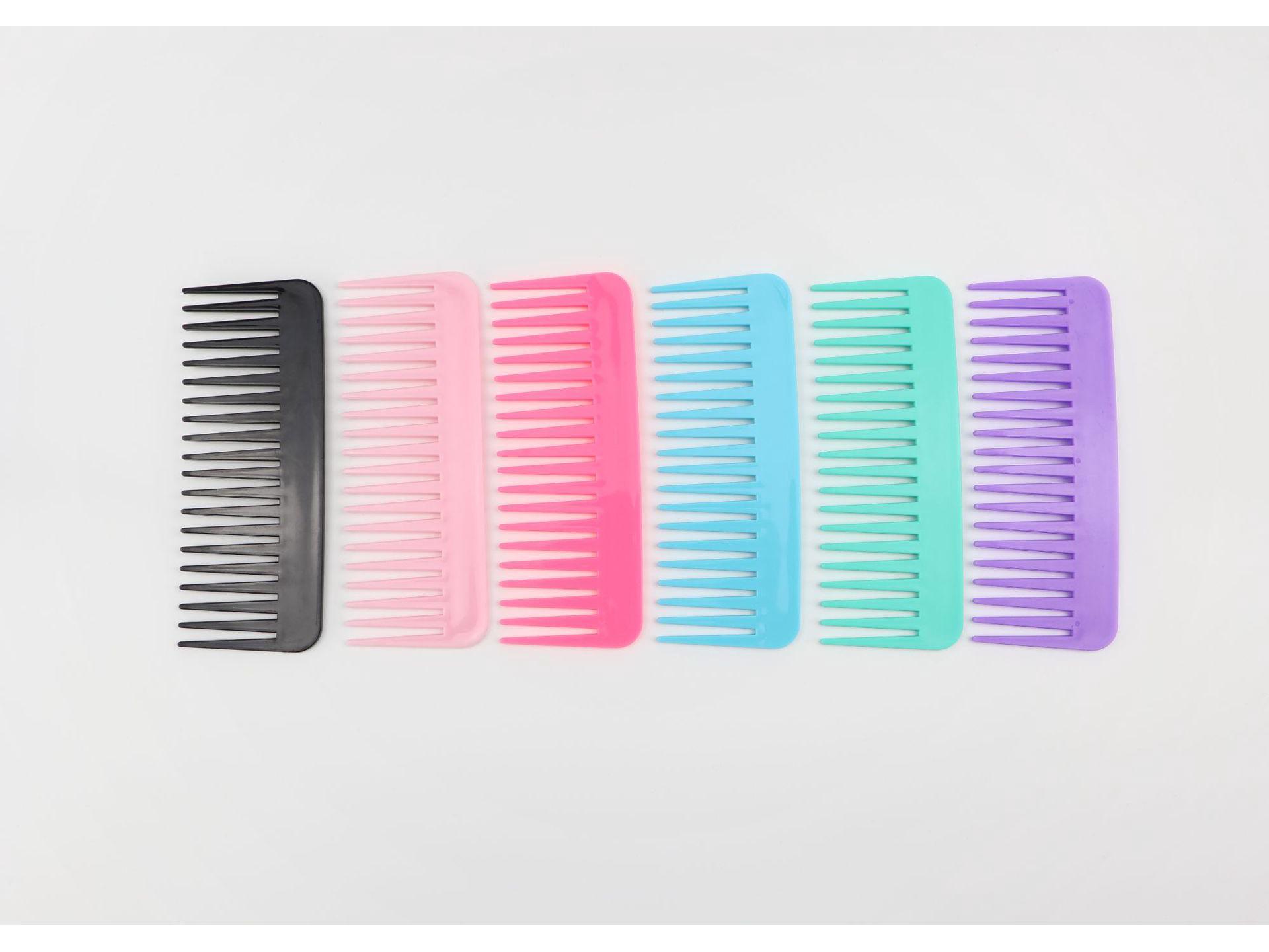 

Парикмахерская Помпадур Расческа с широкими зубьями плоская для домашней парикмахерской и ухода за волосами фиолетовый