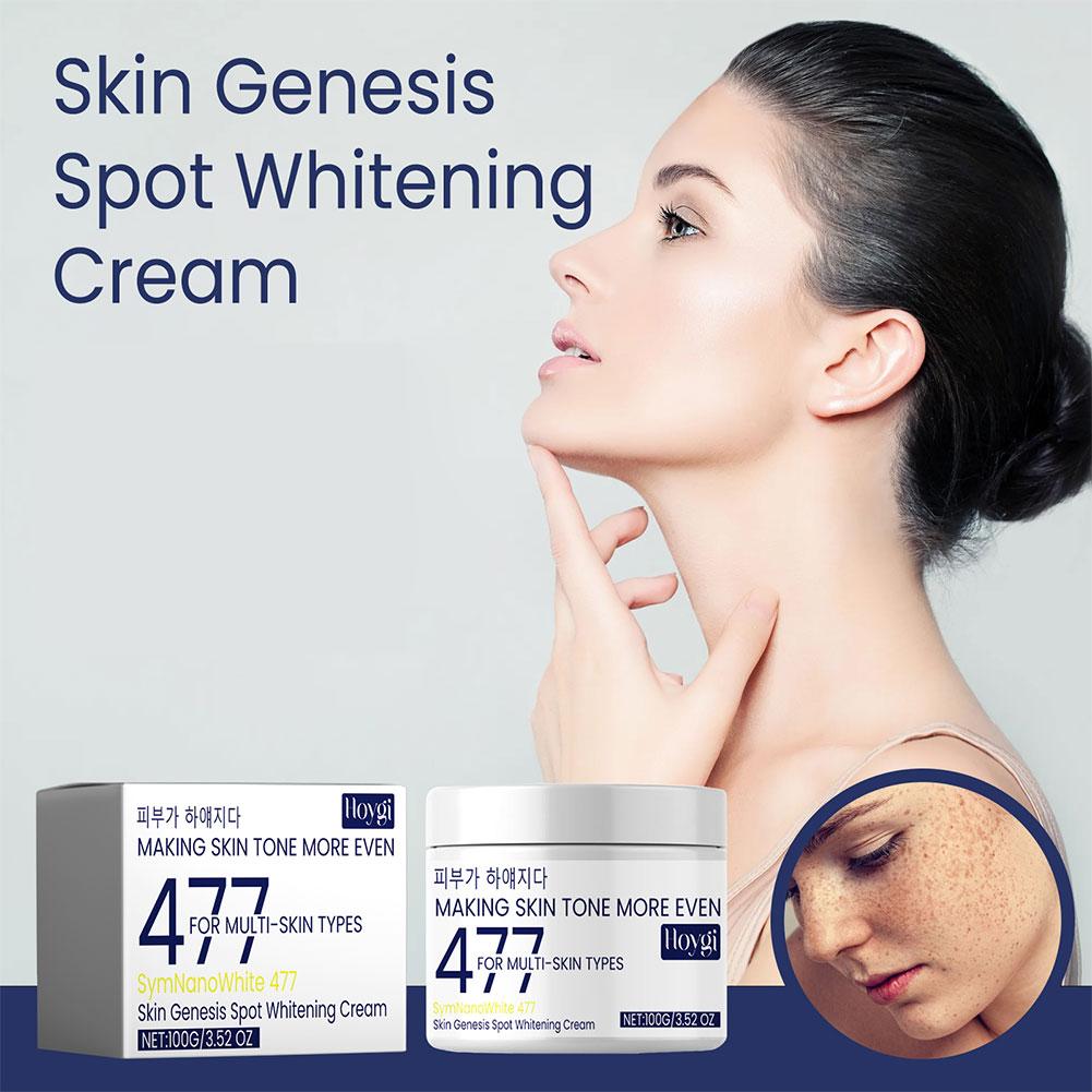 477Skin Genesis Spot Whitening Gream Fades Spot Brightens Moisturizes Skin Smoothes Relieves An R4M7