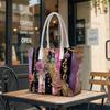 Elegant Floral Printed Tote Bag Fashion Shoulder Bag for Daily Commute Shopping