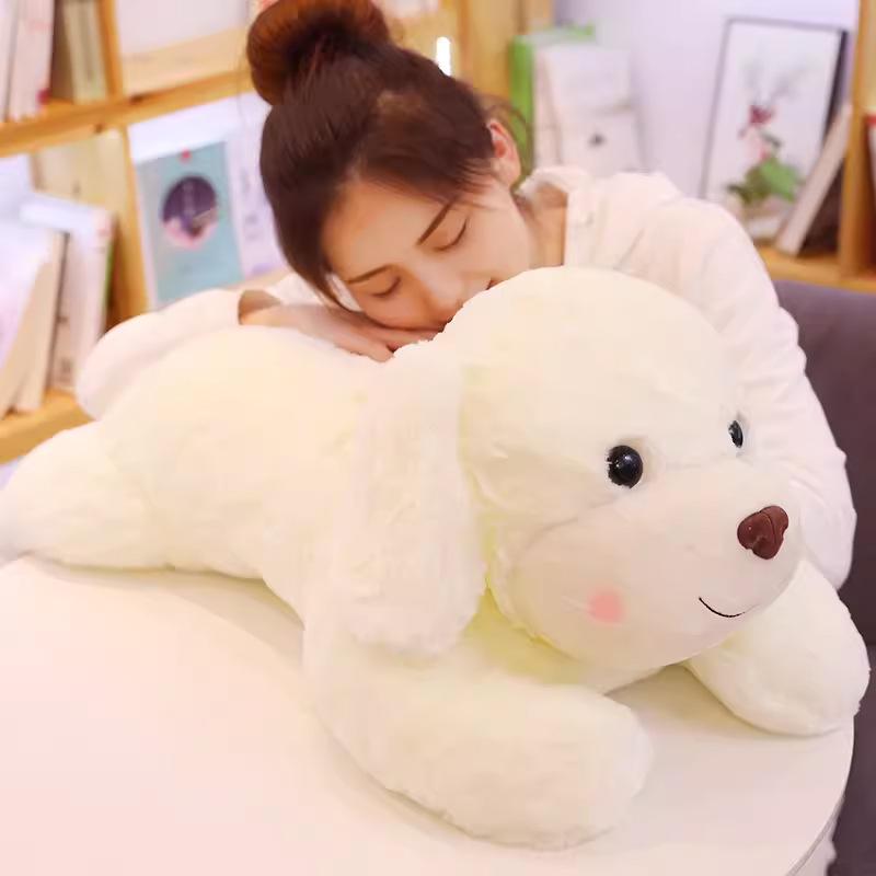 Puppy Plush Sleep Companion: Large Bed Doll for Girls