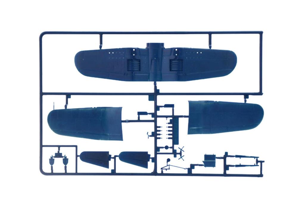 Platz Italeri 1/72 Scale American Fighter F4U-4 Corsair Plastic Model Kit IT1453 (Airplane)