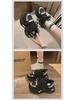 2025 Women's Korean Style Thick-Soled Running Shoes, FB7703: Height-Enhancing, Casual, Spring Sneakers for Students