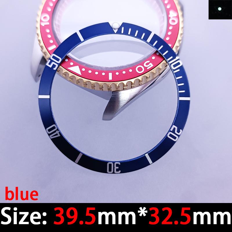 39,5*32,5 мм светящийся алюминиевый безель для часов аксессуар вставное кольцо для корпуса часов сменная деталь часов